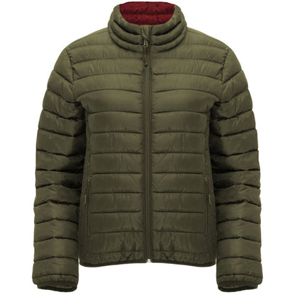 Roly Finland Woman women's padded jacket in army green, ready for logo printing or embroidery
