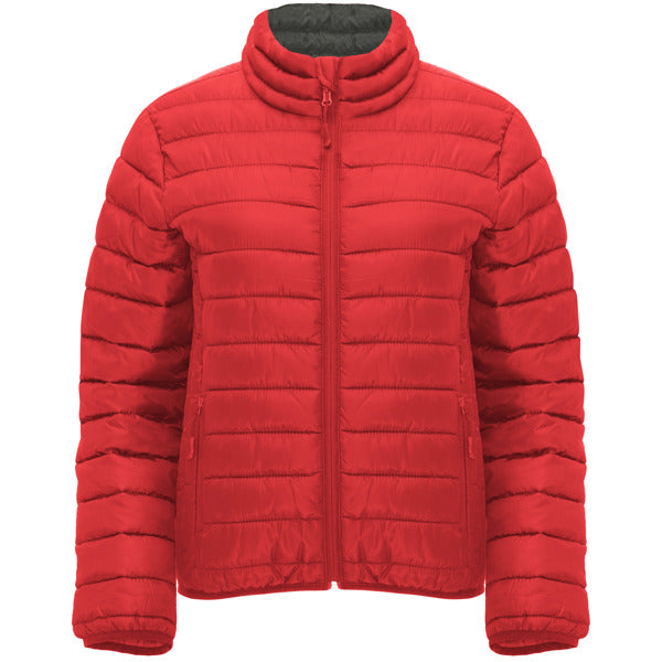 Roly Finland Woman women's padded jacket in red, ready for logo printing or embroidery