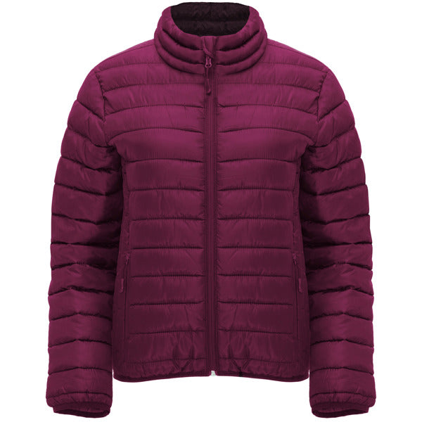 Roly Finland Woman women's padded jacket in plum red, ready for logo printing or embroidery