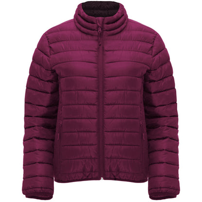 Roly Finland Woman women's padded jacket in plum red, ready for logo printing or embroidery