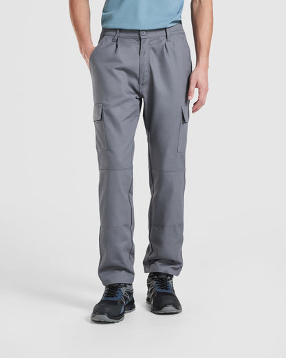 Roly WRK Safety men's trousers in black, alternative view, ready for logo printing or embroidery