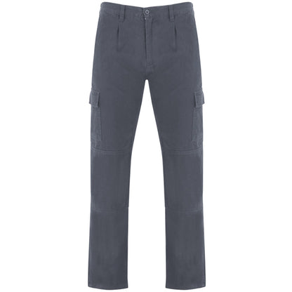 Roly WRK Safety men's trousers in lead, ready for logo printing or embroidery