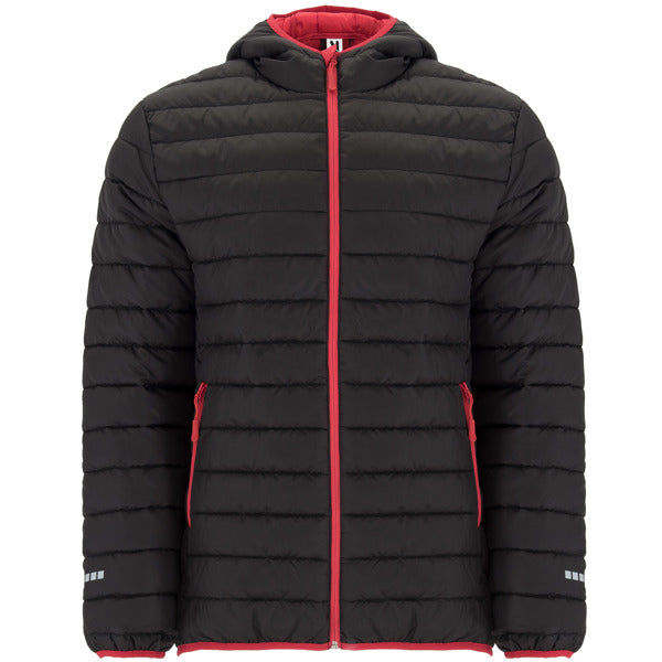 Roly Norway Sport men's parka in black/red, ready for logo printing or embroidery