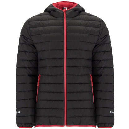 Roly Norway Sport men's parka in black/red, ready for logo printing or embroidery