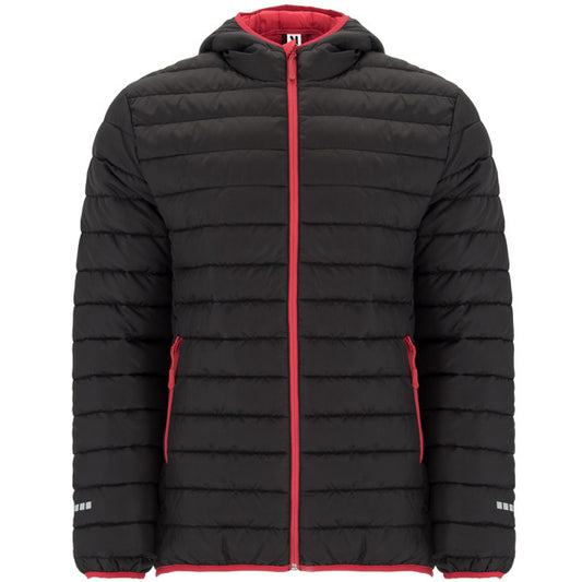 Roly Norway Sport men's parka in black/red, ready for logo printing or embroidery