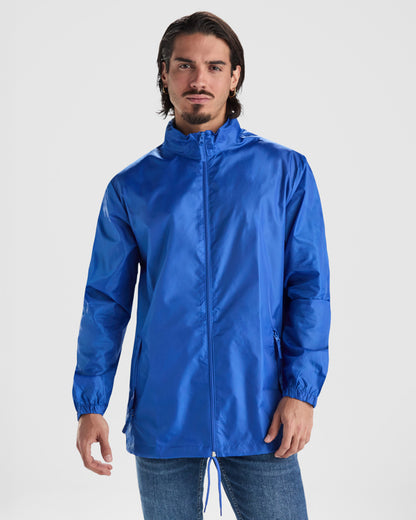 Roly Island men's jacket in black, alternative view, ready for logo printing or embroidery