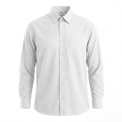 Roly WRK Aifos L/s men's shirt in white, ready for logo printing or embroidery