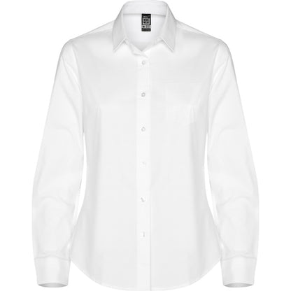 Roly WRK Moscu Woman women's shirt in white, ready for logo printing or embroidery