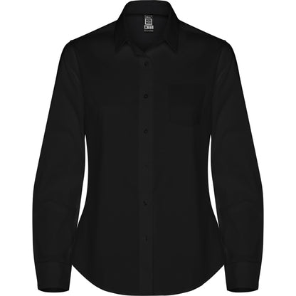 Roly WRK Moscu Woman women's shirt in black, ready for logo printing or embroidery
