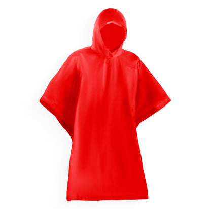 Stamina Damper pVC rain poncho in red, ready for logo printing