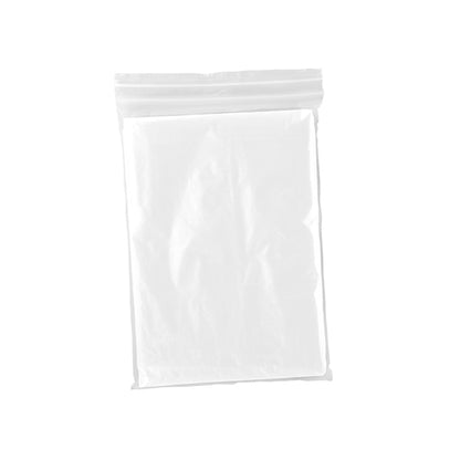 Stamina Shaka low-density polyethylene (LDPE) rain poncho in white, ready for logo printing