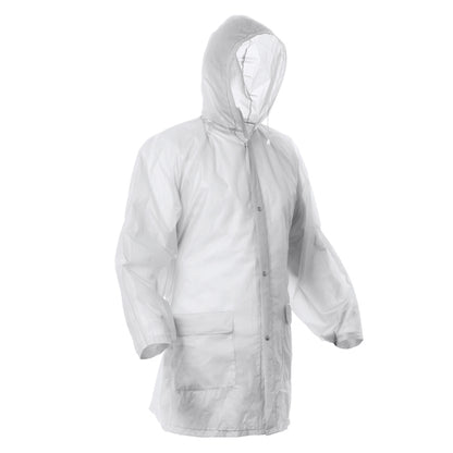 Stamina Baikal waterproof raincoat with heat-sealed edges in white, ready for logo printing