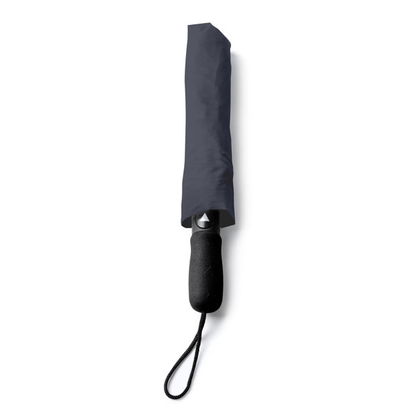 Stamina Miyagi 190T pongee fabric umbrella in dark lead, ready for logo printing