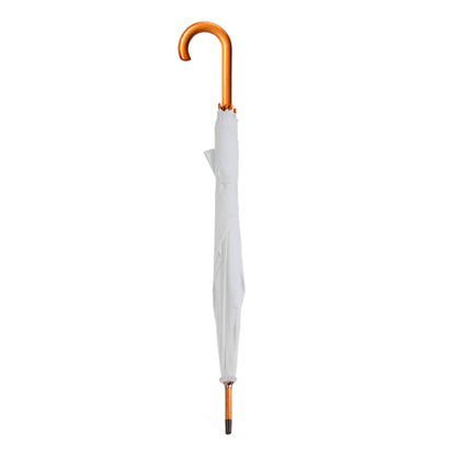 Stamina Lyse 190T polyester umbrella in white, ready for logo printing
