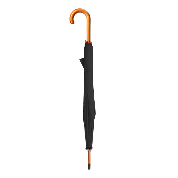 Stamina Lyse 190T polyester umbrella in black, ready for logo printing