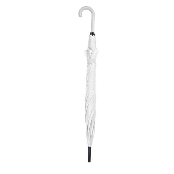 Stamina Milford 190T polyester umbrella in white, ready for logo printing