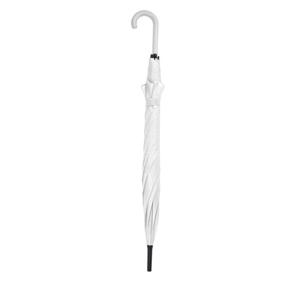 Stamina Milford 190T polyester umbrella in white, ready for logo printing