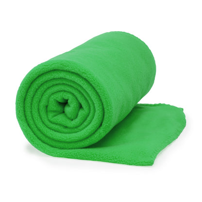 Stamina Lambert polyester blanket in fern green, ready for logo printing