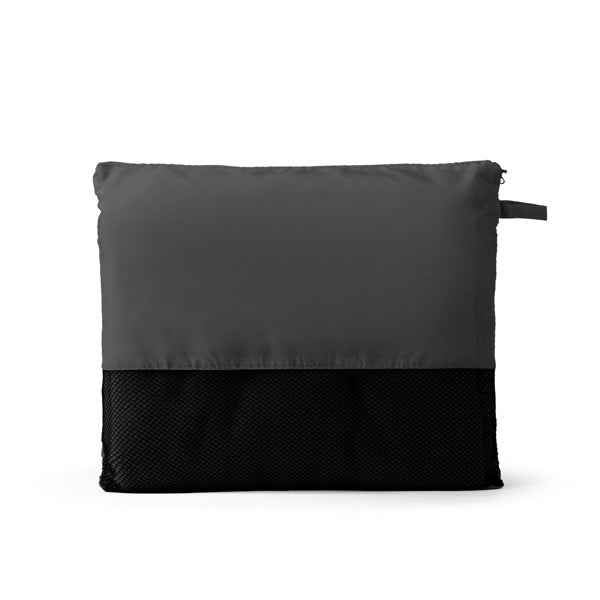 Stamina Bering polyester blanket in black, ready for logo printing