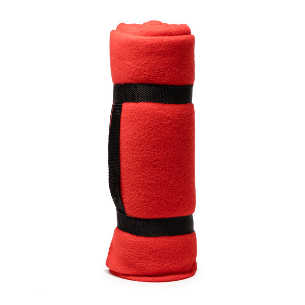 Stamina Daneris polyester blanket in red, ready for logo printing
