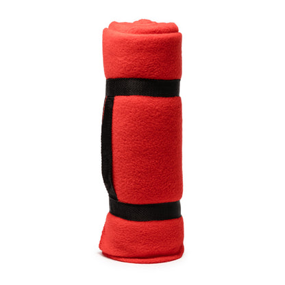 Stamina Daneris polyester blanket in red, ready for logo printing