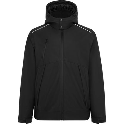 Roly Emin unisex parka in black, ready for logo printing or embroidery