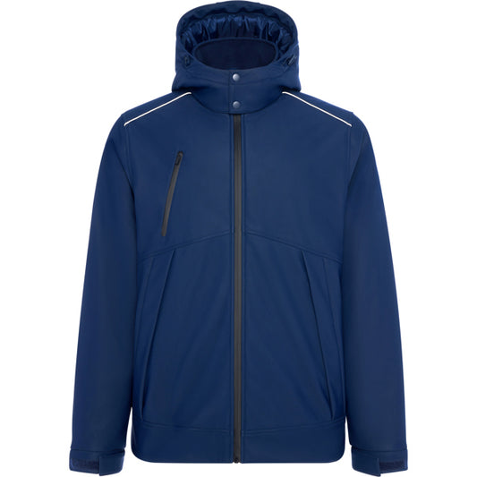 Roly Emin unisex parka in navy blue, ready for logo printing or embroidery