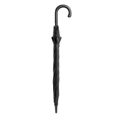 Stamina Osaka polyester umbrella in black, ready for logo printing