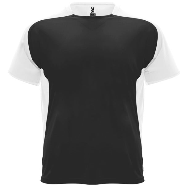 Roly Bugatti men's T-shirt in black/white, ready for logo printing or embroidery