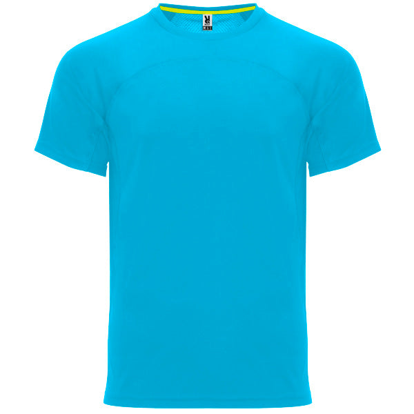 Roly Monaco unisex T-shirt in turquoise, ready for logo printing or embroidery