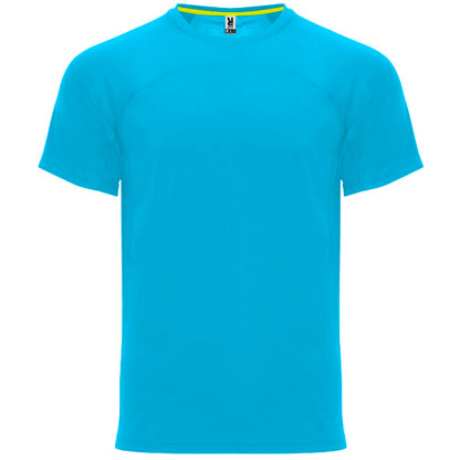 Roly Monaco unisex T-shirt in turquoise, ready for logo printing or embroidery