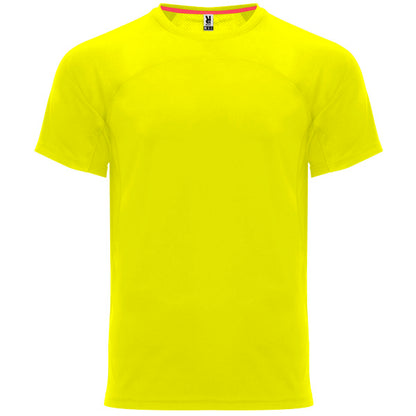 Roly Monaco unisex T-shirt in fluor yellow, ready for logo printing or embroidery