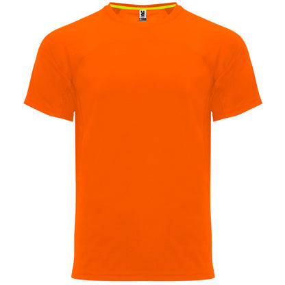 Roly Monaco unisex T-shirt in fluor orange, ready for logo printing or embroidery