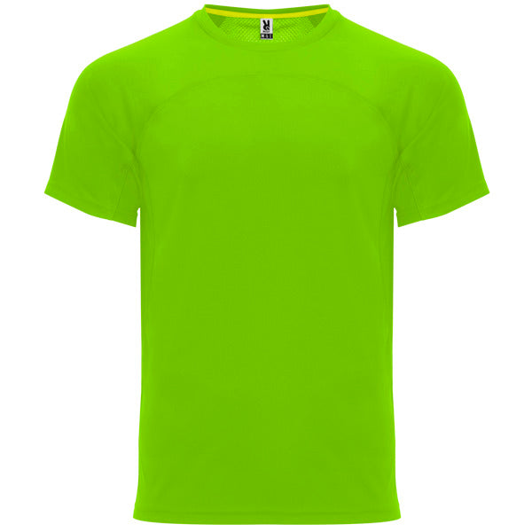 Roly Monaco unisex T-shirt in lime, ready for logo printing or embroidery