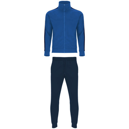 Roly Creta men's tracksuit in royal blue/navy blue, ready for logo printing or embroidery