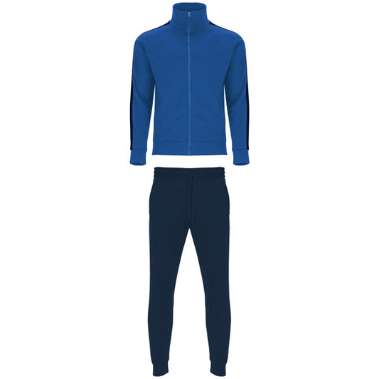 Roly Creta men's tracksuit in royal blue/navy blue, ready for logo printing or embroidery