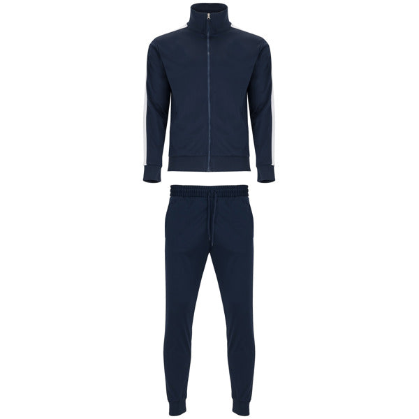 Roly Creta men's tracksuit in navy blue, ready for logo printing or embroidery