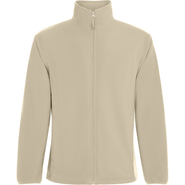 Roly New Artic men's fleece jacket in sand, ready for logo printing or embroidery