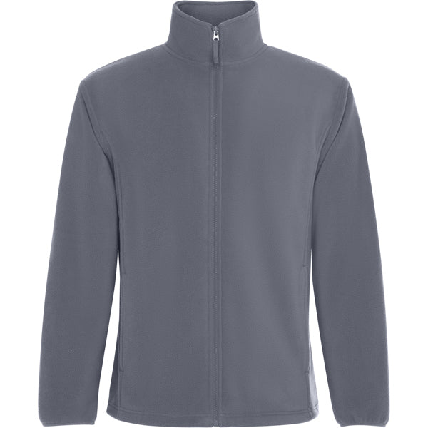 Roly New Artic men's fleece jacket in lead, ready for logo printing or embroidery