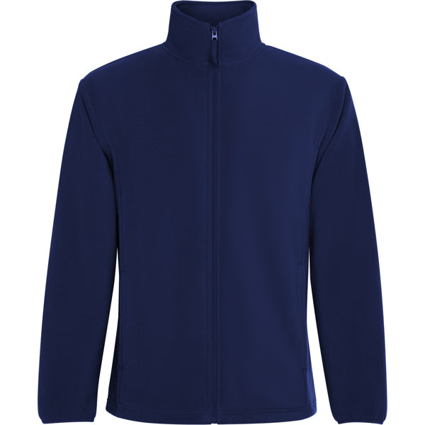 Roly New Artic men's fleece jacket in navy blue, ready for logo printing or embroidery
