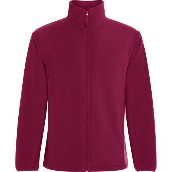 Roly New Artic men's fleece jacket in garnet, ready for logo printing or embroidery