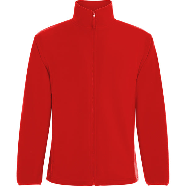 Roly New Artic men's fleece jacket in red, ready for logo printing or embroidery