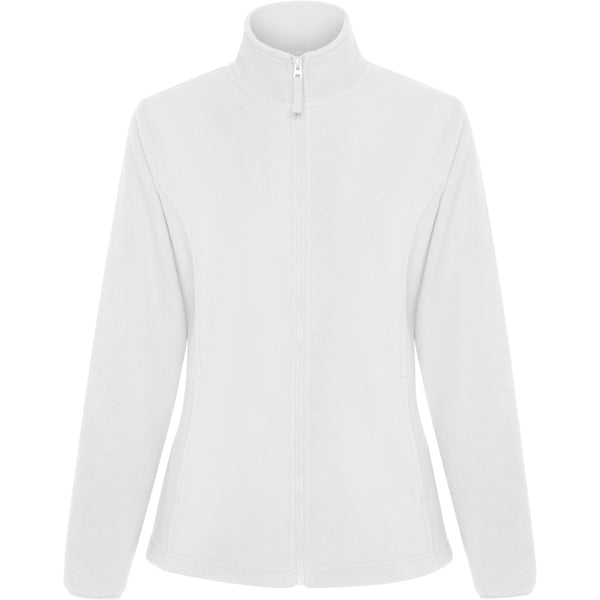 Roly New Artic Woman women's fleece jacket in white, ready for logo printing or embroidery