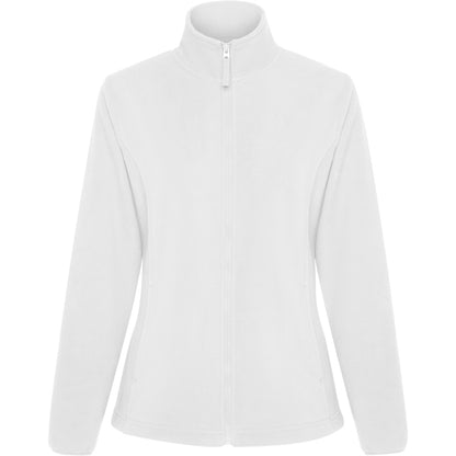 Roly New Artic Woman women's fleece jacket in white, ready for logo printing or embroidery