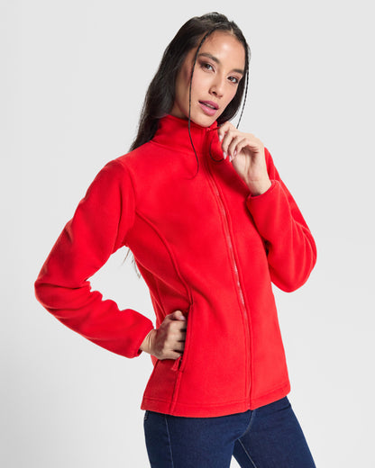 Roly New Artic Woman women's fleece jacket in white, alternative view, ready for logo printing or embroidery