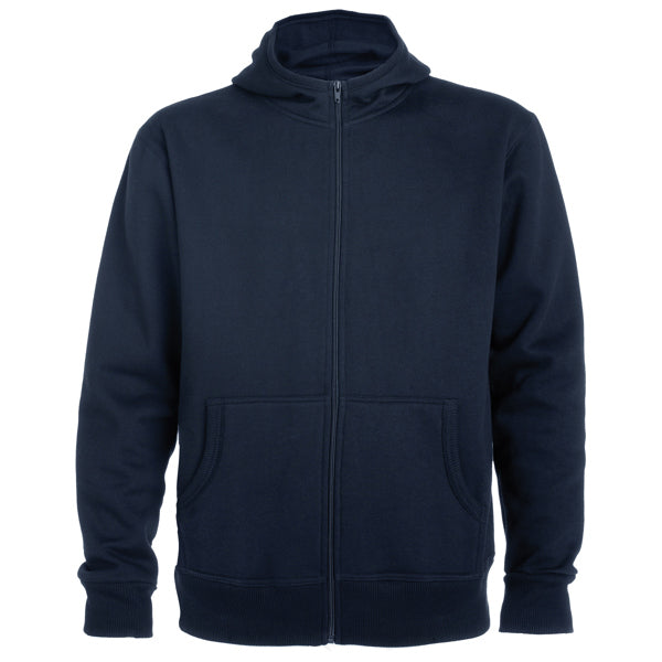 Roly Montblanc men's hoodie in navy blue, ready for logo printing or embroidery