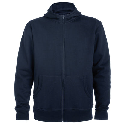 Roly Montblanc men's hoodie in navy blue, ready for logo printing or embroidery