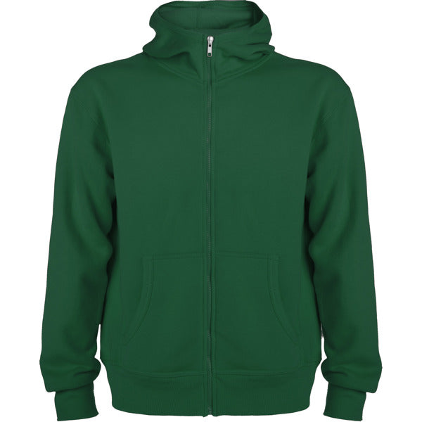 Roly Montblanc men's hoodie in bottle green, ready for logo printing or embroidery