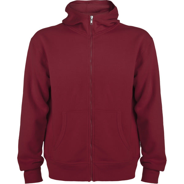 Roly Montblanc men's hoodie in garnet, ready for logo printing or embroidery