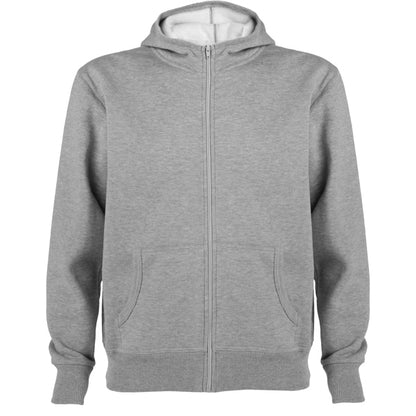 Roly Montblanc men's hoodie in heather grey, ready for logo printing or embroidery